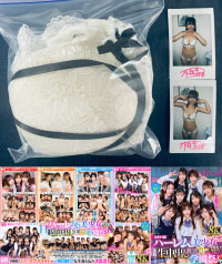 「【8K VR】3年H組ハーレム美少女祭り！ 全員と生中出し放題SP学園祭！」の撮影で柏木こなつさんが使用したブラジャー＋パンティ＋チェキ (UNISHO-URVRSP-492-12)